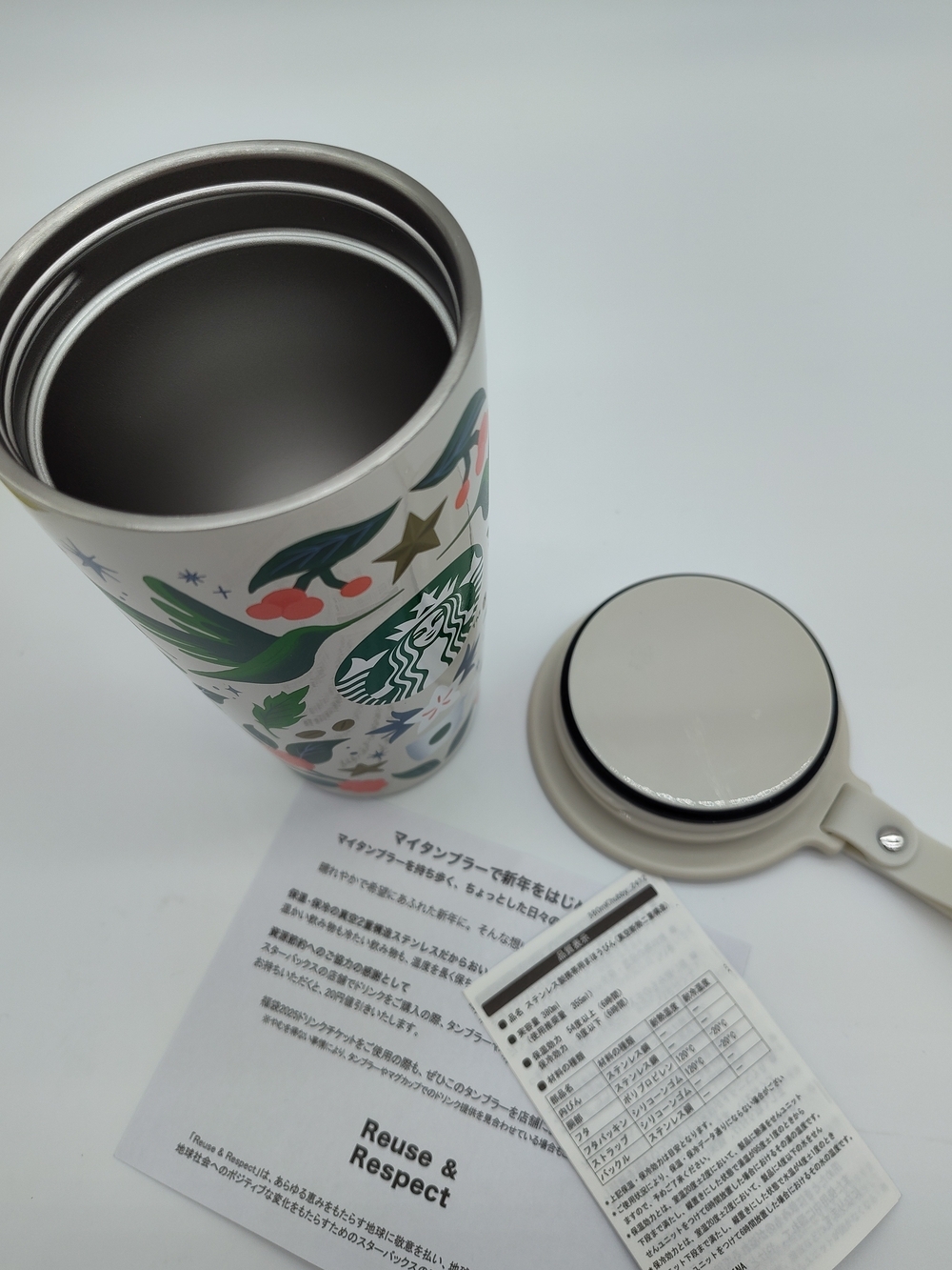 STARBUCKS Japan 2025 Lucky Bag Stainless Tumbler 355ml Reuse & Respect NIB NWT - Picture 3 of 7